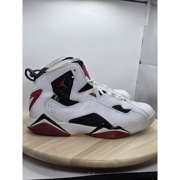 Jordan True Flight Mens Shoes Size 10 White Red 342964-112 Nike - Picture 3 of 9